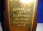 #97/188: 1949, S - Basketball Runner-Up Clarinda Jr Hi Tourn, Jr High